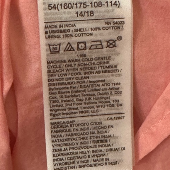 GAP Pink Tie Dye Scoopneck Fit & Flare MIDI Dress Size 14 - Picture 4 of 5